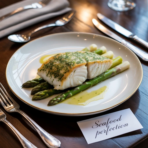 香草脆皮烤黑线鳕