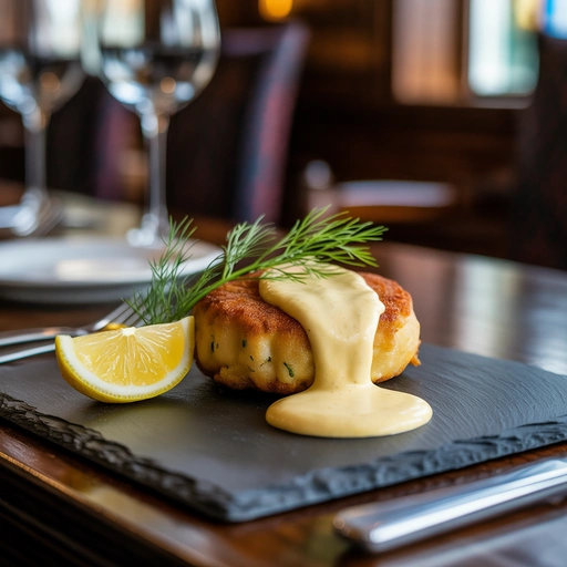 奥克尼三文鱼黑线鳕鱼饼